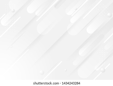 Abstract white and gray dynamic geometric background.vector Illustration.