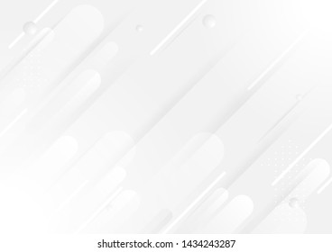 Abstract white and gray dynamic geometric background.vector Illustration.