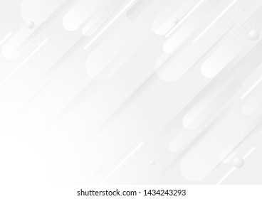 Abstract white and gray dynamic geometric background.vector Illustration.
