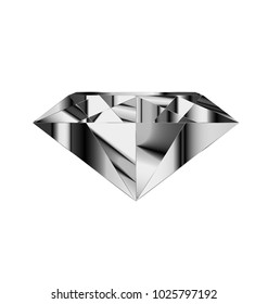 abstract white gray gem