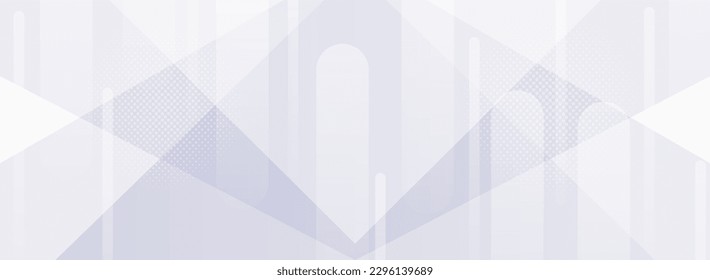 Abstract white and gray geometric background. 