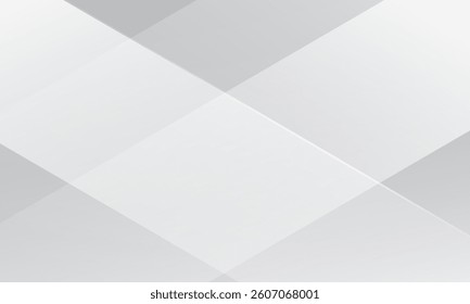 Abstract white and gray geometric background. Vector illustration