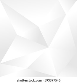 Abstract white & gray geometric background. Vector illustration