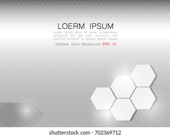 Abstract white and gray geometric background, Creative Design Templates.