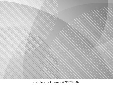 Abstract white and gray geometric circles layer transparency background. Vector illustration