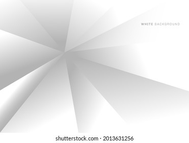 Abstract white and gray geometric triangles dimension background texture. Vector illustration