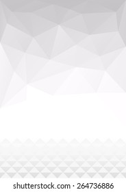 Abstract white gray geometry triangle background
