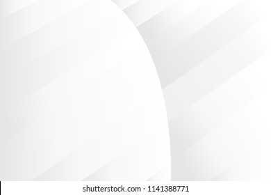 Abstract white and gray gradient background. Vector illustration, EPS10. Can be used as background, backdrop, image montage in graphic design, book cover, flyer, brochure, advertising material, etc.