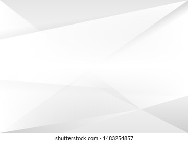 Abstract white and gray gradient background. geometric modern design. vector Illustration.