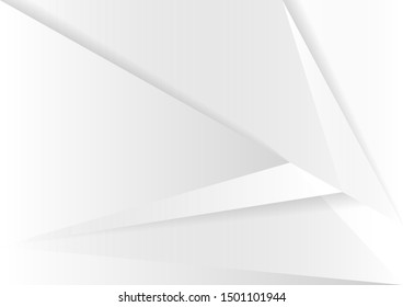 Abstract white and gray gradient background. geometric modern design. vector Illustration. 