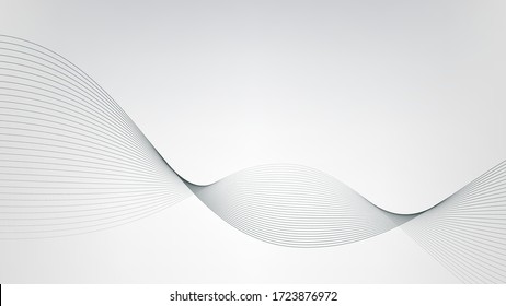 Abstract white and gray gradient background. Shapes background. Vector Illustration