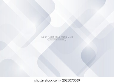 Abstract white and gray gradient background. Modern simple square geometric pattern creative design. Suit for poster, cover, banner, template, flyer, website. Vector illustration
