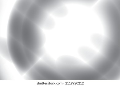 Abstract white and gray gradient background with light effect. Vector illustration.