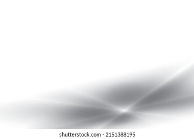 Resumen de fondo blanco y gris gradiente, patrón de luz moderno. Ilustración vectorial.