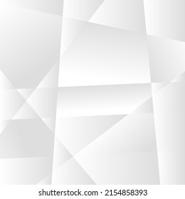 Resumen de fondo de degradado blanco y gris. Diseño minimalista moderno. Ilustración vectorial con formas simples como círculo, cuadrado, rectángulo. Diseño futurista monocromo 3d 