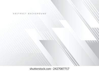 Abstract white and gray gradient background. Modern minimalistic vector and geometric design template.