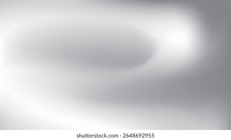 Abstract white and gray gradient background with dot pattern, halftone effect. Vector illustration.