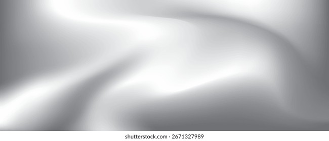 Abstract white and gray gradient background. Vector illustration.
