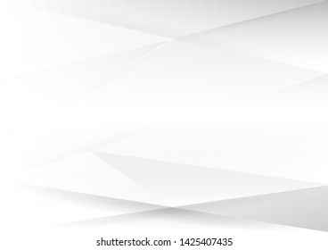Abstract white and gray gradient background.geometric modern design.vector Illustration.