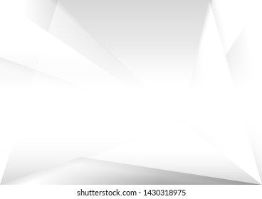 Abstract white and gray gradient background.geometric modern design.vector Illustration.