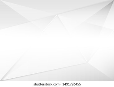 Abstract white and gray gradient background.geometric modern design.vector Illustration.