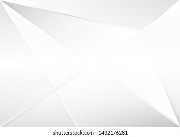 Abstract white and gray gradient background.geometric modern design.vector Illustration.