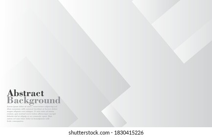 Abstract white and gray gradient background.geometric modern design.Vector abstract gray geometric banner.
