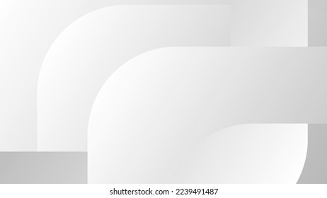Abstract white and gray gradient background.geometric modern design with copy space, vector Illustration.
