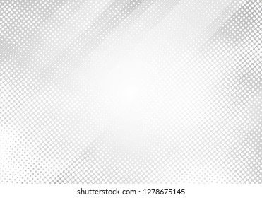 Abstract white and gray gradient color oblique lines stripes with halftone texture and background. Geometric minimal pattern modern sleek texture. Vector illustration