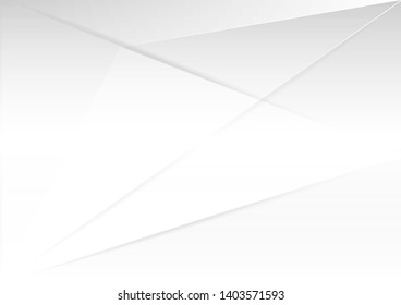 Abstract white and gray gradient color modern background design vector Illustration.geometrical design.