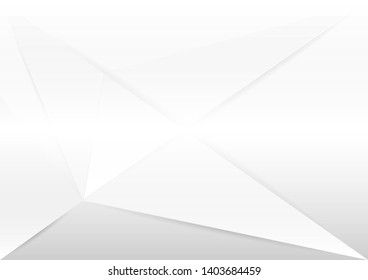 Abstract white and gray gradient color modern background design vector Illustration.geometrical design.