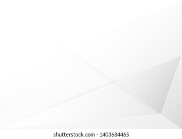 Abstract white and gray gradient color modern background design vector Illustration.geometrical design.