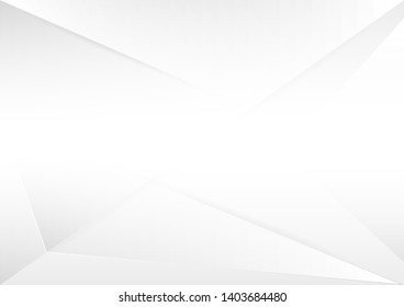 Abstract white and gray gradient color modern background design vector Illustration.geometrical design.