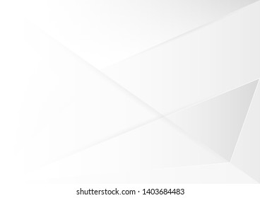 Abstract white and gray gradient color modern background design vector Illustration.geometrical design.