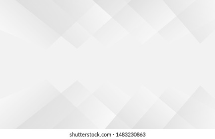Abstract white and gray gradient color background. Modern geometric background.