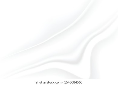 Abstract white and gray gradient color curve background, Vector Illustration