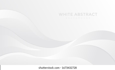 Abstract white and gray gradient color background. 