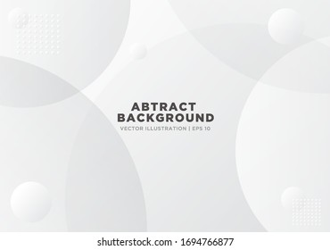 Fondo de curva de color de degradado gris y blanco abstracto. Vector Premium