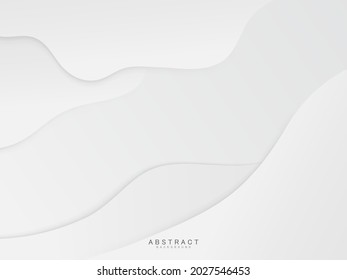 abstract white and gray gradient color curve background