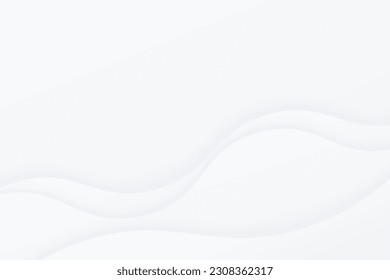 Abstract white gray gradient color curve background