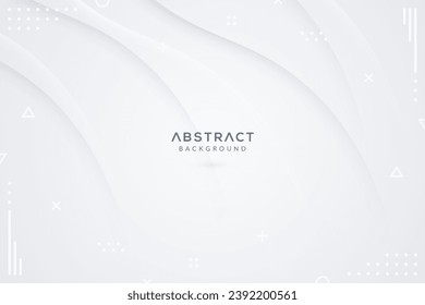 Abstract white gray gradient color curve background