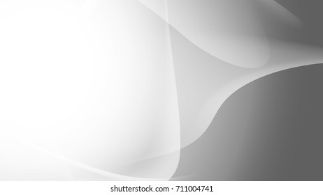 Abstract White and Gray Gradient Curve Vector Backgrounds
