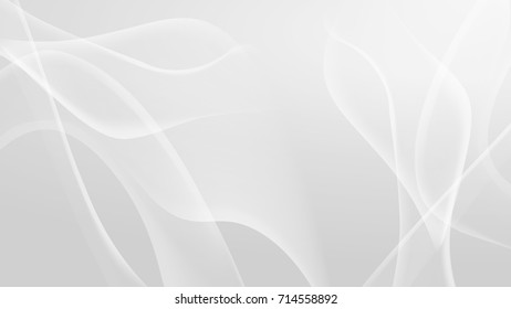 Abstract White and Gray Gradient Curve Vector Backgrounds