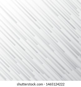 Abstract white and gray gradient stripe diagonal line background. Monochrome elegant geometric backdrop. Vector illustration