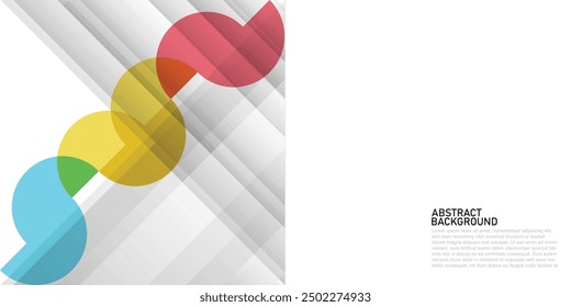 abstract white gray half circle lines rectangles minimal clean simple background for corporate  poster flyer cover website social media covers brochures vector illustration on white background