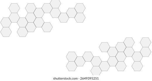 Abstract white and gray hexagon technology lines background. Abstract white and grey color hexagonal geometric background with copy space. Abstract white lines background. - Powered by Shutterstock - Get 15% off with code: PIKWIZARD15
