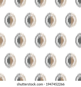 Abstract white and gray ikat seamless pattern. Abstract background for textile design, wallpaper, surface textures.Seamless pattern for home decor ideas. Vector illustration