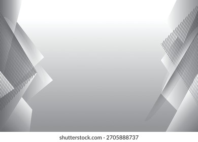 Abstractas fondo de gradiente de color blanco, gris claro y oscuro. Moderna Plantilla de diseño de fondo minimalista