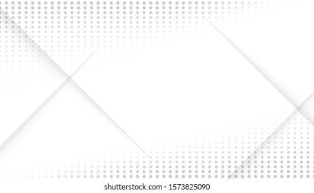 abstract white and gray light gradient lines background. texture halftone dots design background. vector Illustration
