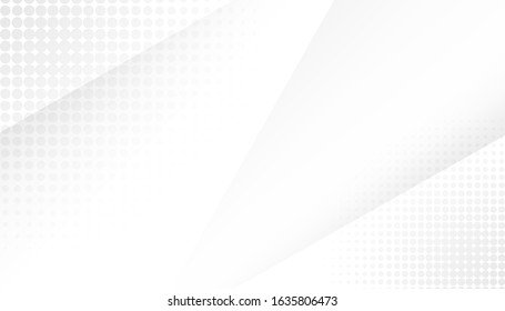 abstract white and gray light gradient lines background. texture halftone dots design background. vector Illustration